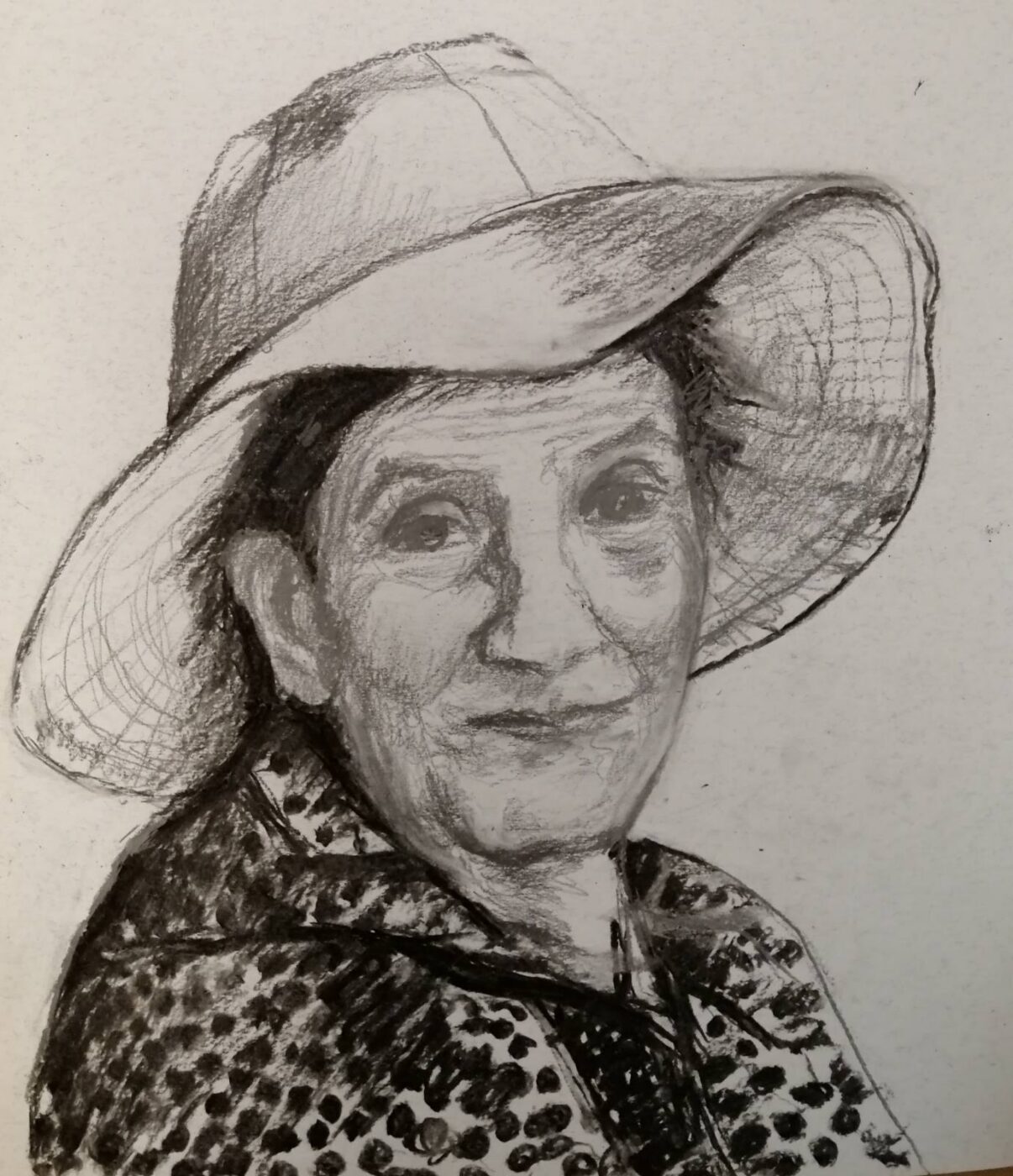 Portret žene sa šeširom - Aleksandra Pavlovic